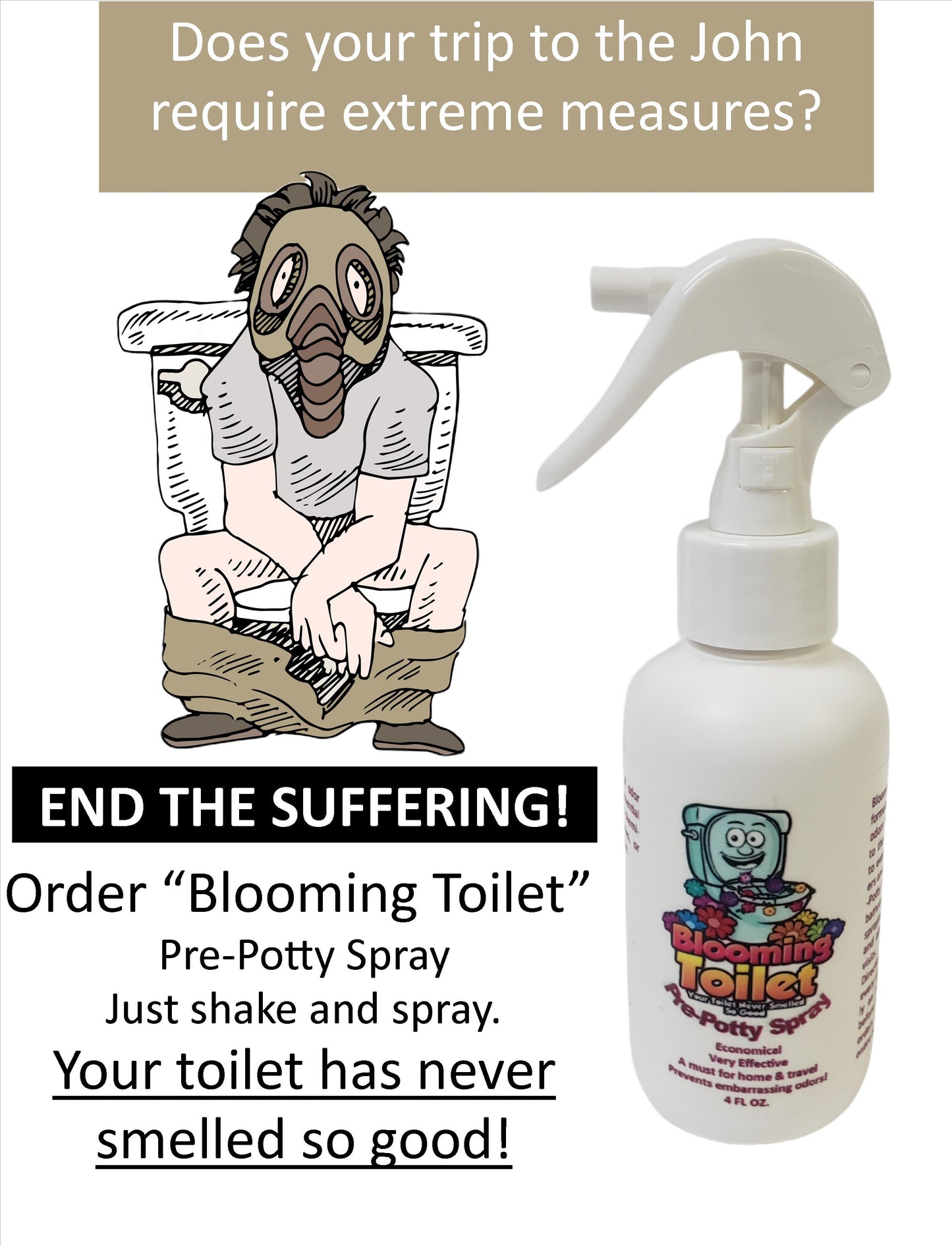 Blooming Toilet Pre-Potty Spray 4oz.